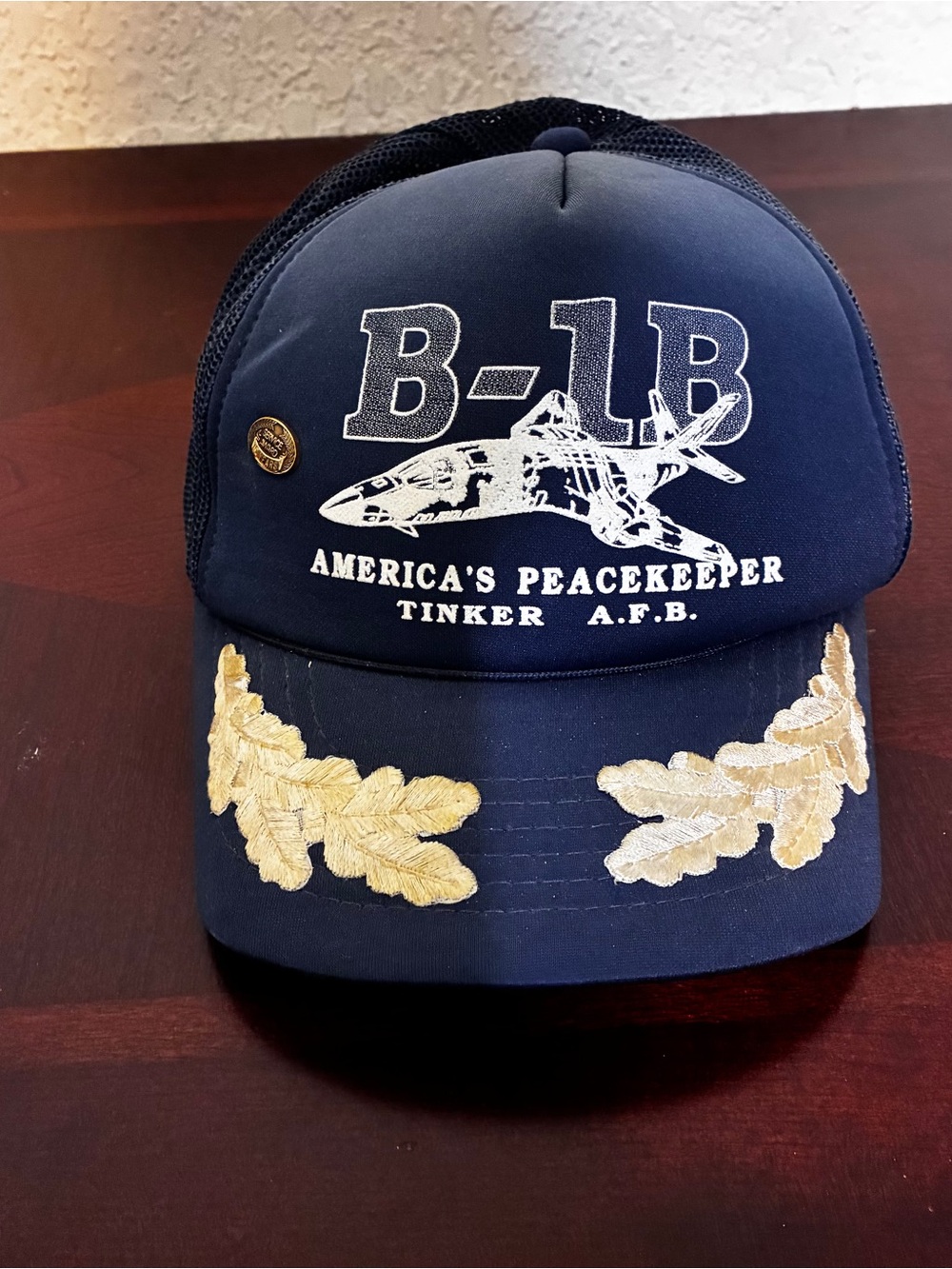 Military Airplane Baseball Hat - Black, Blue and Olive Camouflage Set - Picture 7 of 15